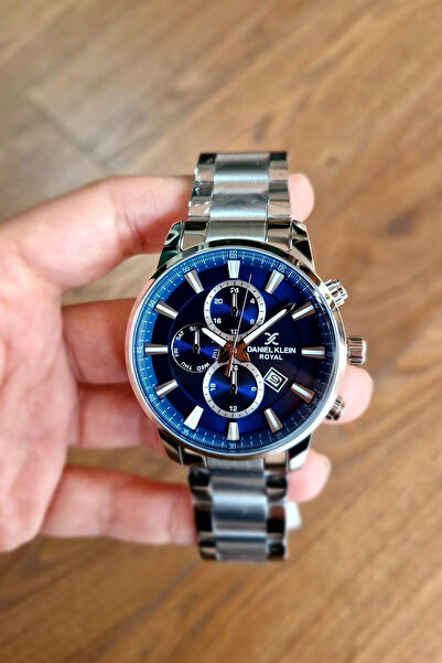 Daniel Klein Çelik Kordon Erkek Kol Saati Gri Lacivert DKE.1.10803-2