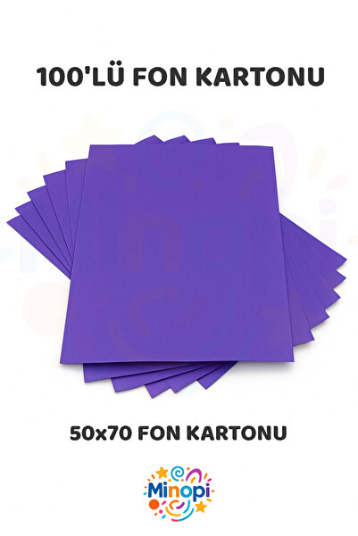 Minopi Purple Background Cardboard 50X70 cm 100 Pack Colorful Background Card...