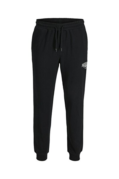 Jack & Jones Erkek Siyah Jpstgordon Makoto Sweat Pants Eşofman Altı 12279104-Black