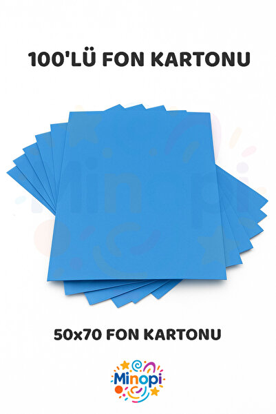 Minopi Light Blue Background Cardboard 50X70 cm 100-Pack Colored Background C...