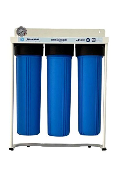 AQUADROP فلتر مياه أكوا دروب 3 مراحل بيج بلو (جامبو)