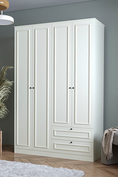 SARMOBİ Mira 4 Kapaklı 2 Çekmeceli Dolap