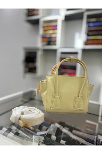 Levidor Yellow Scarf Detailed Shoulder Bag