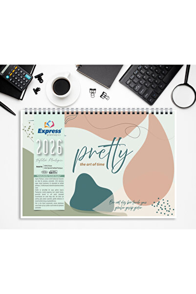 Express 2026 Takvim A4 Ebat 53 Haftalık Planlayıcı Pretty