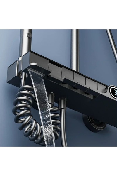 Sanlux Coloană de Duș Piano Key – Afișaj Digital și LED-uri pentru O Experiență Premium, Ali01