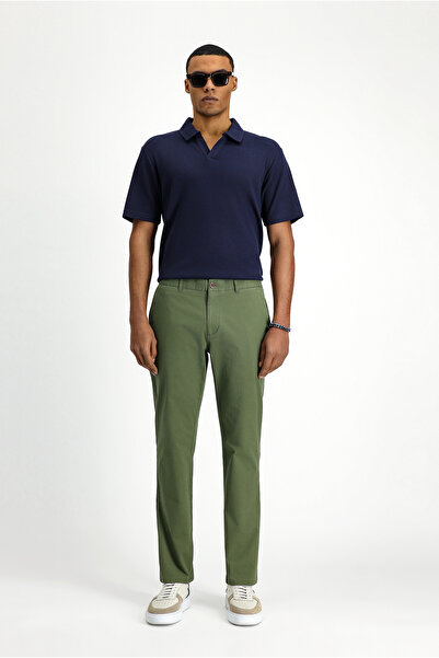 Kiğılı Regular Fit Likralı Kanvas / Chino Pantolon