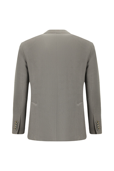 Kiğılı Regular Fit Plain Seersucker Jacket