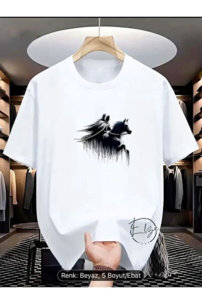 ELZE MODA A Quality Men's Knight Printed Oversize Tshirt