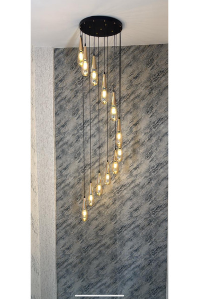 Beyaz Aydınlatma Galeri boşlugu sarkıt avize