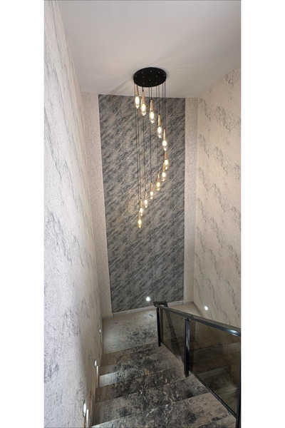 Beyaz Aydınlatma Galeri boşlugu sarkıt avize