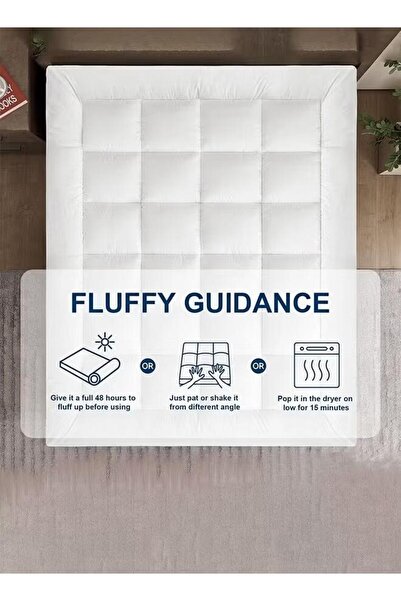 soufa dibaj Package: 3 pieces, mattress topper 8 cm, 2 hotel pillowcases 50*75 cm