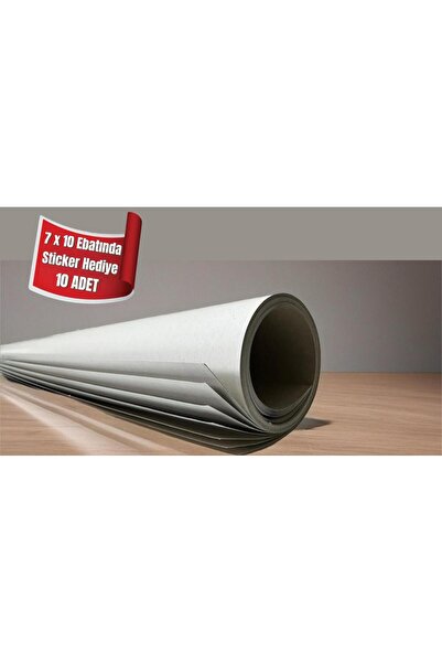 ORCOPY 100 x 140 Cm lüks krome karton Kağıt Ambalaj Kağıdı önü beyaz arkası g...