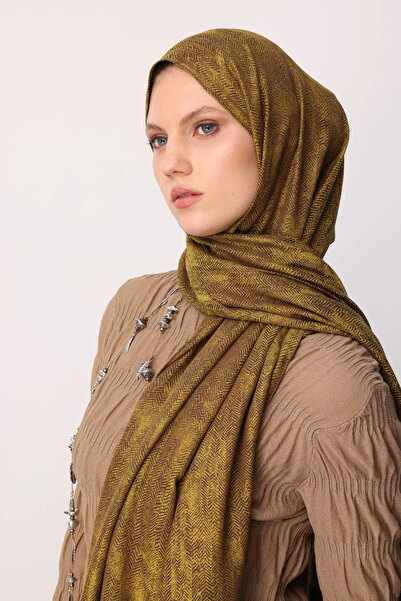 Mooncorn Σάλι διπλής όψης με μοτίβο Sahara Bitter Coffee and Salmon