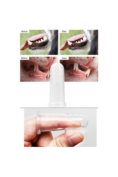 ExtremeGoodShop Evcil Hayvan Kedi Köpek Parmak Diş Fırçalama Temizleme Aleti Diş Fırçası