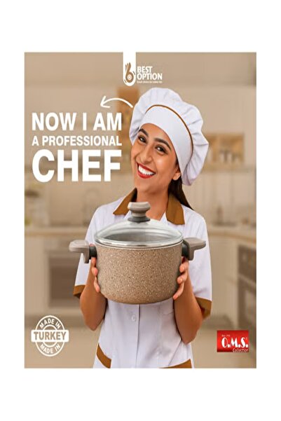 OMS 3110 - 30 CM Brown Granitec Non Stick Casserole