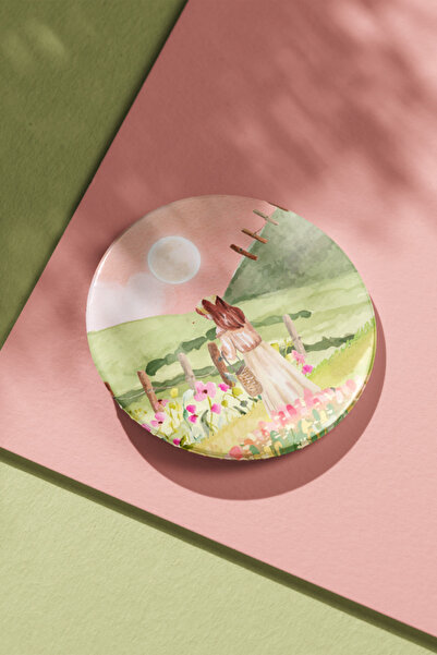 Hume Craft Garden and Girl İğneli Metal Rozet