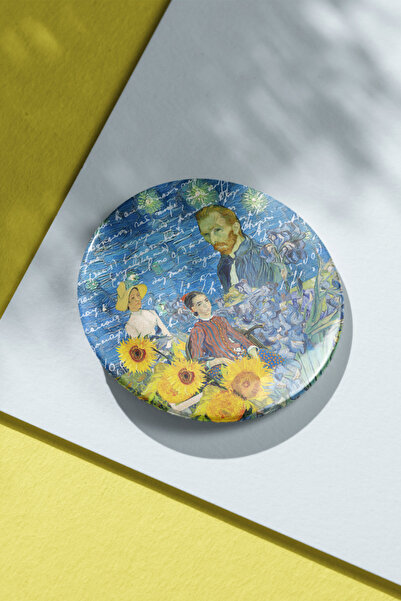 Hume Craft Van Gogh Temalı Özel Tasarım İğneli Metal Rozet