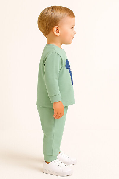 aden kids παιδικό σετ πιτζάμες από χτενισμένο βαμβάκι