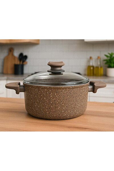 OMS 3110 - 30 CM Brown Granitec Non Stick Casserole
