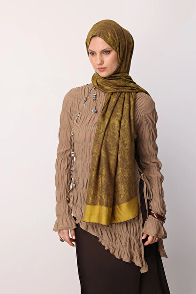 Mooncorn Σάλι διπλής όψης με μοτίβο Sahara Bitter Coffee and Salmon