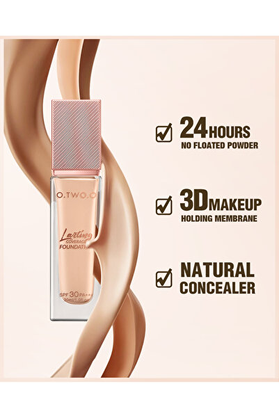 O.TWO.O Cosmetics Long-lasting, high-coverage, matte foundation - No. 02