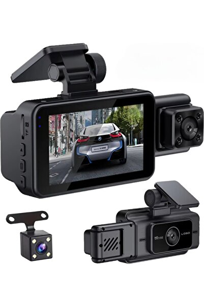 Blic BLM_90 Araç Kamerası 3.0 Ekran 120 Geniş Açı G-Sensör Hd Kayıt Araç İçi ...