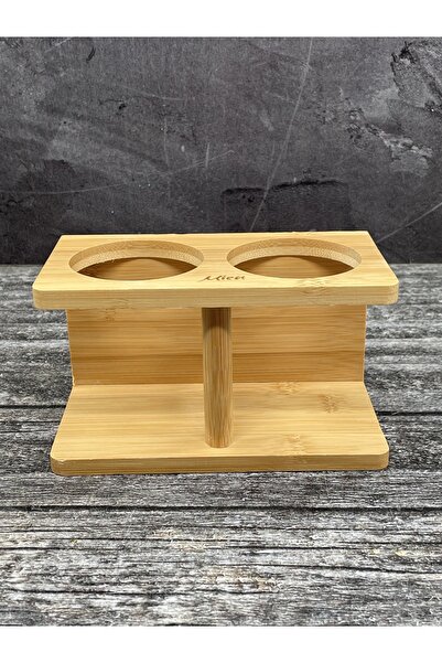YzHome Bamboo Stand Countertop Oil Pot Organizer Oil Pot Stand ONLY STAND