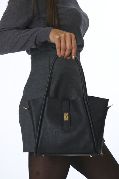 ABBRA Women's Vegan Leather Medium Size Puppy Bag