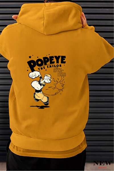 New Shine سويت شيرت مطبوع عليه بوباي