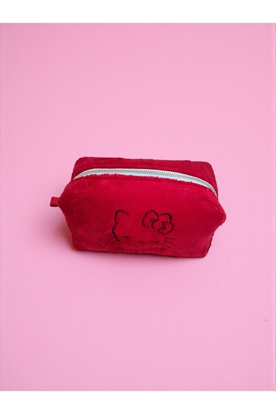 BMP Plush Makeup Travel Pencil Case Multi-Purpose Organizer Bag