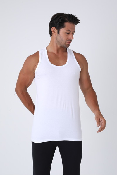 YASAR UNDERWEAR Men's 100% Cotton Classic Tank Top - White (Pack of 5)