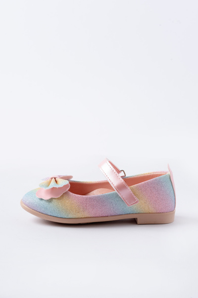 p papuccum ortopedi çocuk ayakkabıları Girl's Rainbow Non-Slip Sole Ballerinas