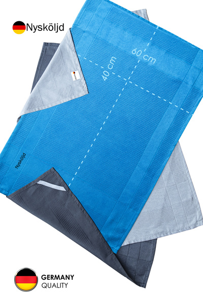 Nysköljd Solingen Mikrofiber Cam Bezi Sihirli Bez İz Bırakmayan Temizlik Bezi Mikrofiber 40x 60 Cm 3 Adet