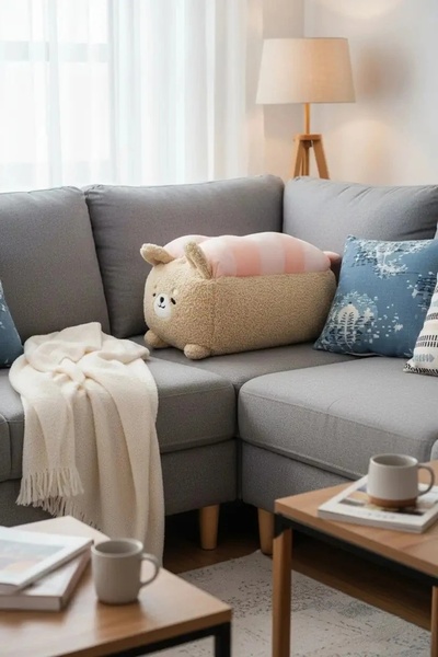 Miniso Sushi Serisi Pirinç Topu Peluş Oyuncak (35cm) - Shiba