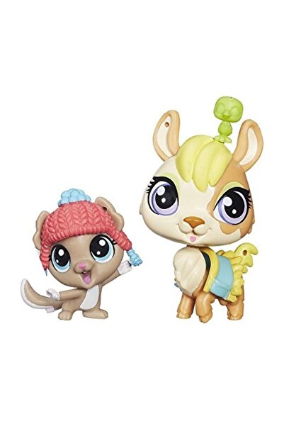 Littlest Pet Shop yaya ve softly 2li miniş aksesuarlı oyuncak littlest pets orijinal