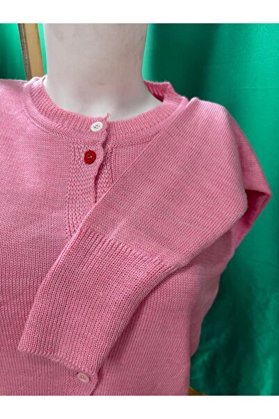 Ugdelia Kadın Renkli Dügmeli Triko Hırka