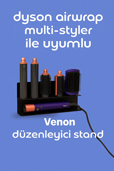 VENON Dysonorganizer Black Hair Styler Attachment Airwrap Multistyler Hair Machine Straightener Stand