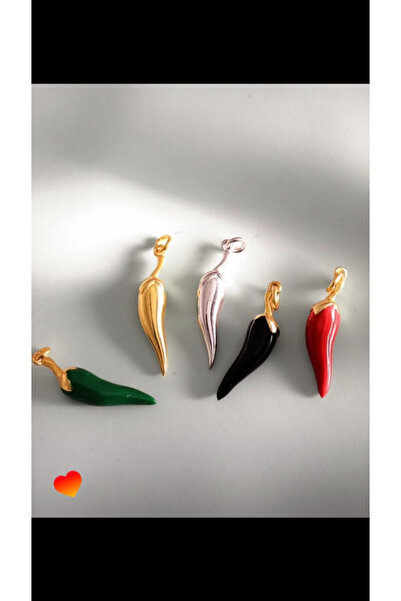 Wind Silver Kımızı Biber Kolye 925 Ayar