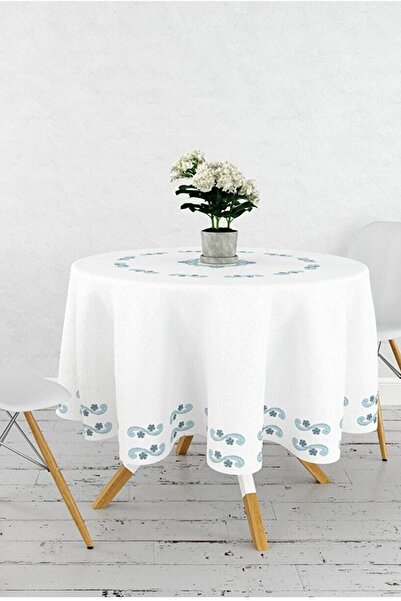 Çt Çeyizci Tekstil Round Tablecloth Digital Printed
