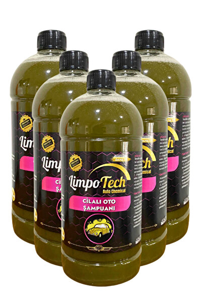 LİMPO TECH Araç Cilalı Oto Araba Yıkama Şampuanı 1 Litre 5 Adet