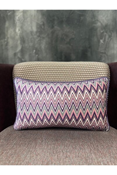 Fabricland Husă din catifea de mătase importată Chevron 1014 dreptunghiulară ...