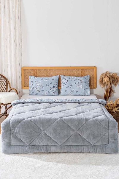 Shopyteks Double Floral Welsoft Quilt Double-Sided 195X215