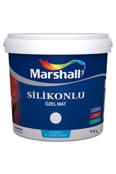 Marshall Silikonlu Özel Mat Silinebilir Iç Cephe Duvar Boyası 2.5 L - Defne Yaprağı