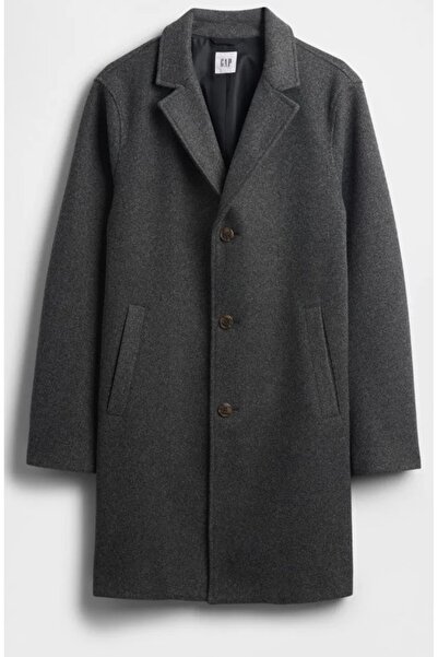 GAP V-Top Coat 791204 Relaxed Overcoat Trench Coat Men's Jacket Gray
