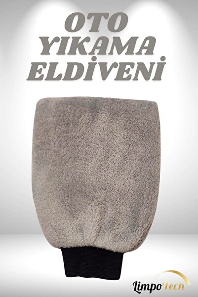 LİMPO TECH Profesyonel Araç Yıkama Kurulama Cila Eldiveni Mikrofiber Oto Bezi