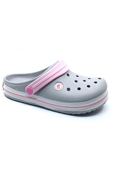 KOCAMANLAR Sabo Doctor and Nurse Slippers Orthopedic Unisex Slippers Gray-Pink