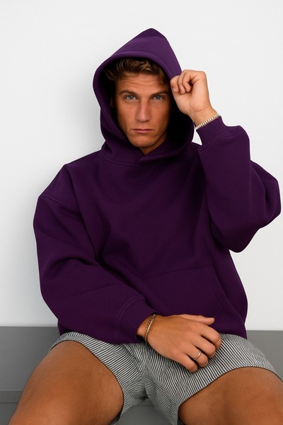 DM DOLCE MORE SWEATSHIRT UNISEX DE CULOARE SOLIDA