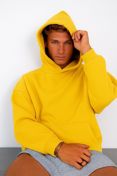 DM DOLCE MORE SWEATSHIRT UNISEX DE CULOARE SOLIDA