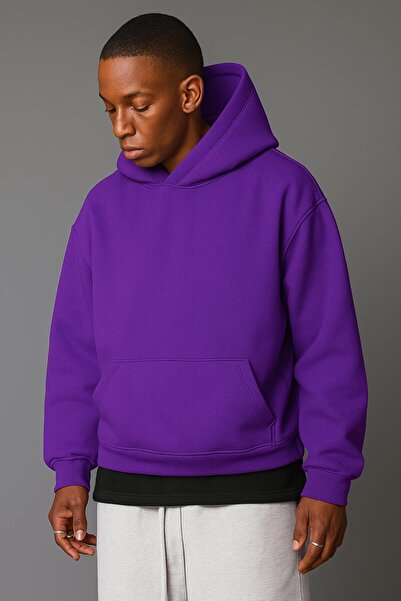 DM DOLCE MORE SWEATSHIRT UNISEX DE CULOARE SOLIDĂ