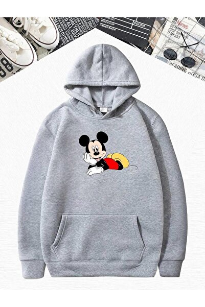 DM DOLCE MORE Sweat pentru copii și adulți, cu 3 fire, din bumbac pieptănat, cu imprimeu de personaje din desene animate